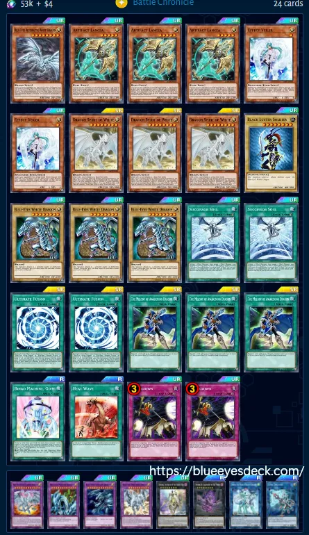 yugioh Blue Eyes Duel Links Deck 2024