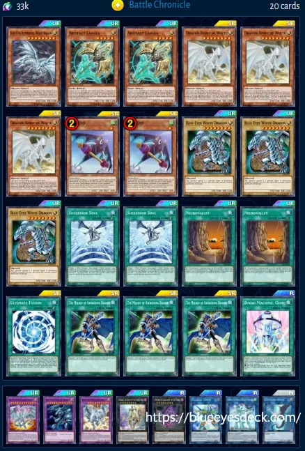 blue eyes deck duel links